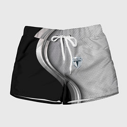 Шорты женские Tesla carbon metal, цвет: 3D-принт
