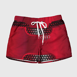 Шорты женские Audi metal steel, цвет: 3D-принт