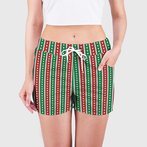 Женские шорты Knitted pattern / 3D-принт – фото 3