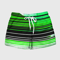Шорты женские Разноцветные вертикальные линии, цвет: 3D-принт