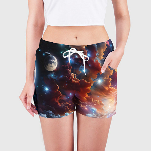 Женские шорты Космические звезды / 3D-принт – фото 3
