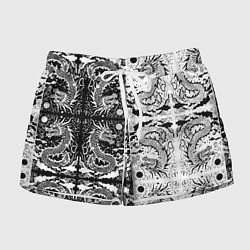 Шорты женские Драконы инь и янь с узорами, цвет: 3D-принт