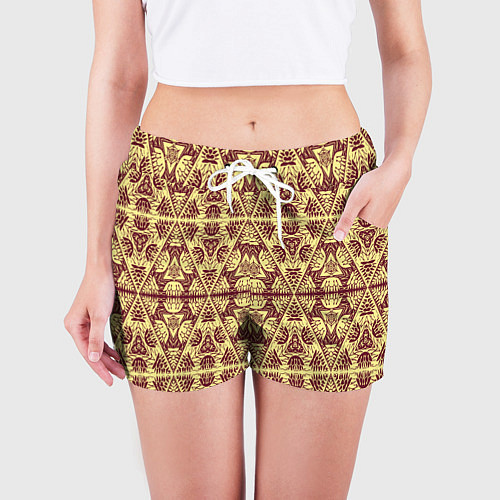 Женские шорты Египетский гобелен / 3D-принт – фото 3