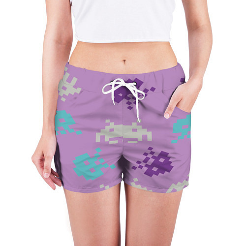 Женские шорты Пиксели / 3D-принт – фото 3