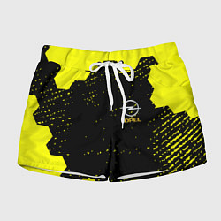 Шорты женские Opel auto hexagon steel, цвет: 3D-принт