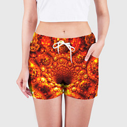 Шорты женские Фрактал абстракция, цвет: 3D-принт — фото 2