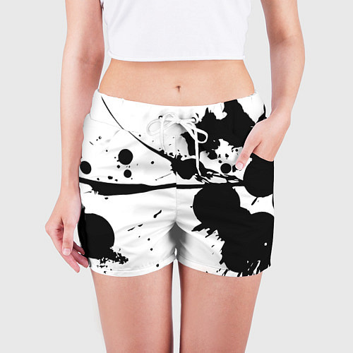 Женские шорты Art blots - vanguard / 3D-принт – фото 3