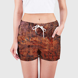 Шорты женские Абстракция - rusty mood, цвет: 3D-принт — фото 2