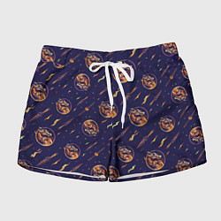 Шорты женские Mortal Kombat logo pattern, цвет: 3D-принт