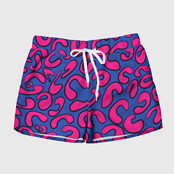 Шорты женские Цветные каракули, цвет: 3D-принт