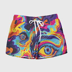 Шорты женские Глаза вселенной, цвет: 3D-принт