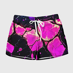 Женские шорты Розовые пятна в текстуре