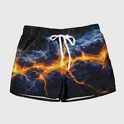 Женские шорты Молнии в разбитом небе