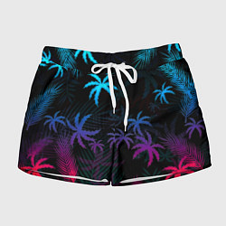 Шорты женские Тропики градиент, цвет: 3D-принт