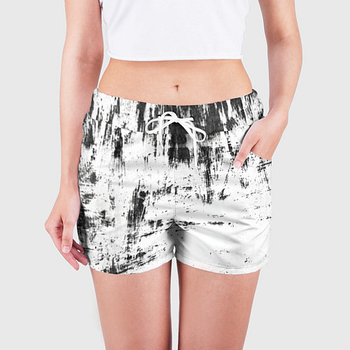 Женские шорты Color black and white / 3D-принт – фото 3