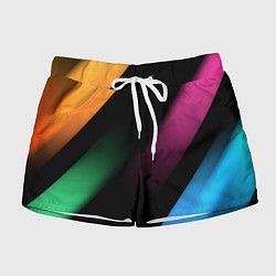 Шорты женские Multicoloured, цвет: 3D-принт