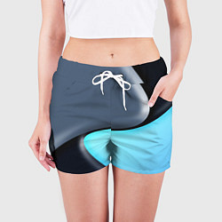 Шорты женские Разноцветный, цвет: 3D-принт — фото 2