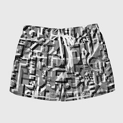 Женские шорты Серый объёмный эффект