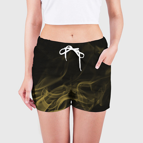 Женские шорты Color smoke yellow / 3D-принт – фото 3