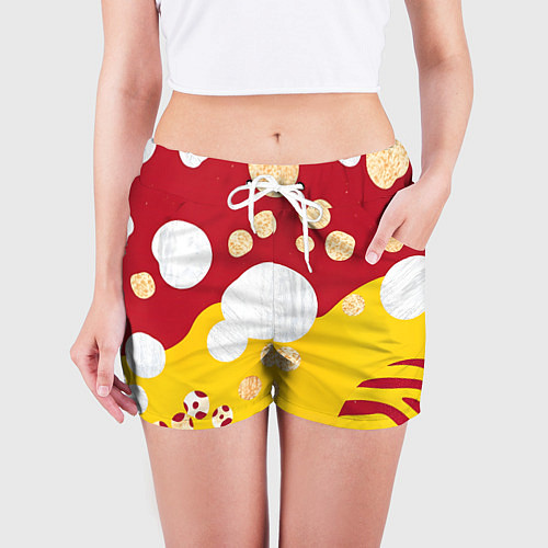 Женские шорты Анималистичный паттерн / 3D-принт – фото 3