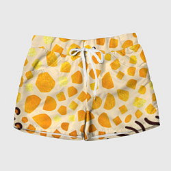 Женские шорты Золотистые пятна жирафа