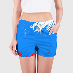 Шорты женские Патриот Россия - флаг, цвет: 3D-принт — фото 2