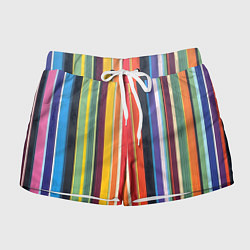 Женские шорты Разноцветная полоска