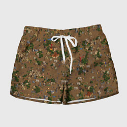 Шорты женские Земли Некрополиса - Герои 3, цвет: 3D-принт