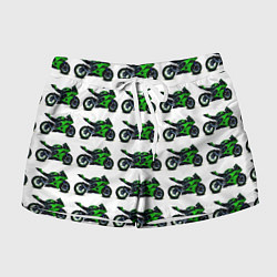 Женские шорты Motorbike green