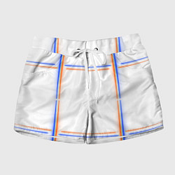 Женские шорты Neon white orange blue