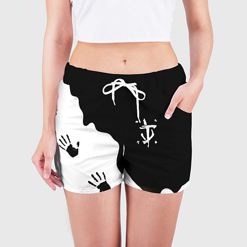 Женские шорты Doom отпечатки демона / 3D-принт – фото 3