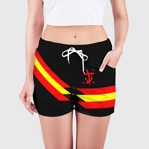 Женские шорты Doom геометрия / 3D-принт – фото 3