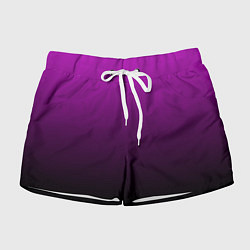 Шорты женские Purple gradient, цвет: 3D-принт