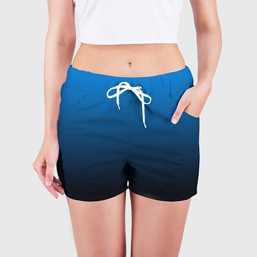 Женские шорты Blue gradient / 3D-принт – фото 3