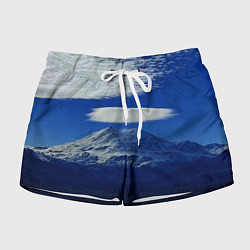 Женские шорты Эльбрус с облаками