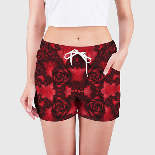 Женские шорты Бесконечное кружево / 3D-принт – фото 3