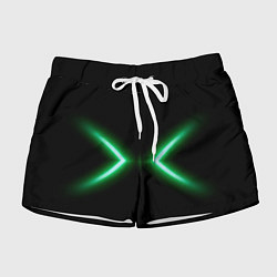 Шорты женские Neon green lines, цвет: 3D-принт
