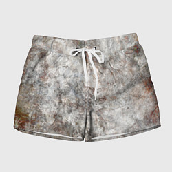 Шорты женские Абстракция - gray limestone, цвет: 3D-принт
