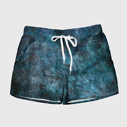 Шорты женские Абстракция - dark blue, цвет: 3D-принт