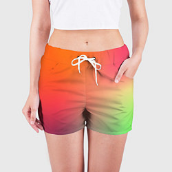Шорты женские Color multicolored, цвет: 3D-принт — фото 2