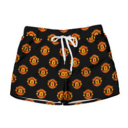 Шорты женские Manchester United Pattern, цвет: 3D-принт