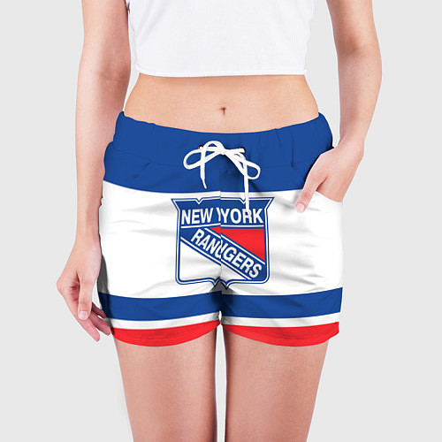 Женские шорты New York Rangers / 3D-принт – фото 3