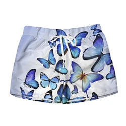 Женские шорты Голубые бабочки