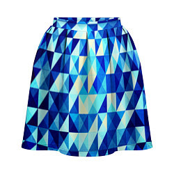 Женская юбка Синяя геометрия