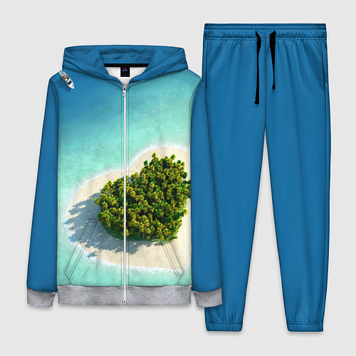 Женский костюм Остров / 3D-Меланж – фото 1