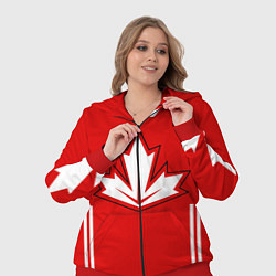 Женский 3D-костюм Сборная Канады: домашняя форма, цвет: 3D-красный — фото 2