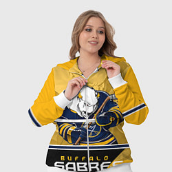 Женский 3D-костюм Buffalo Sabres, цвет: 3D-белый — фото 2