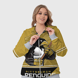 Женский 3D-костюм Pittsburgh Penguins, цвет: 3D-меланж — фото 2