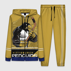 Женский 3D-костюм Pittsburgh Penguins, цвет: 3D-синий