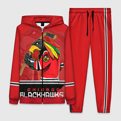 Женский 3D-костюм Chicago Blackhawks, цвет: 3D-красный